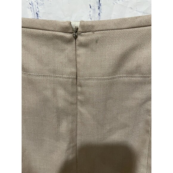 White House Black Market WHBM Tan Beige Rayon Blend Straight Pencil Skirt 8 - Picture 5 of 8